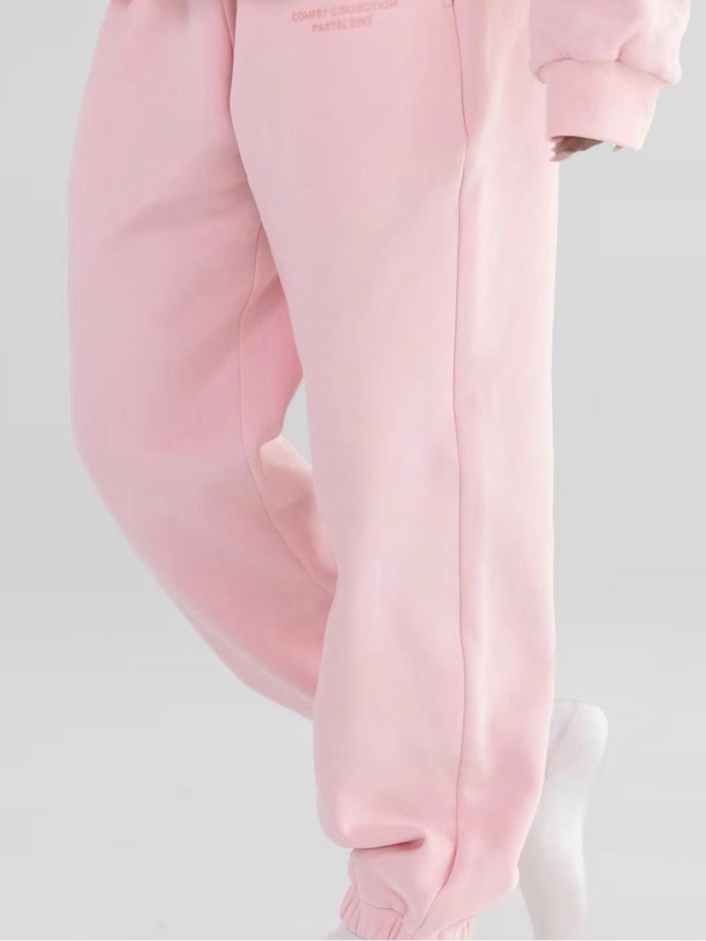 Comfrt Pastel Collection jogger sweatpants in blush pink